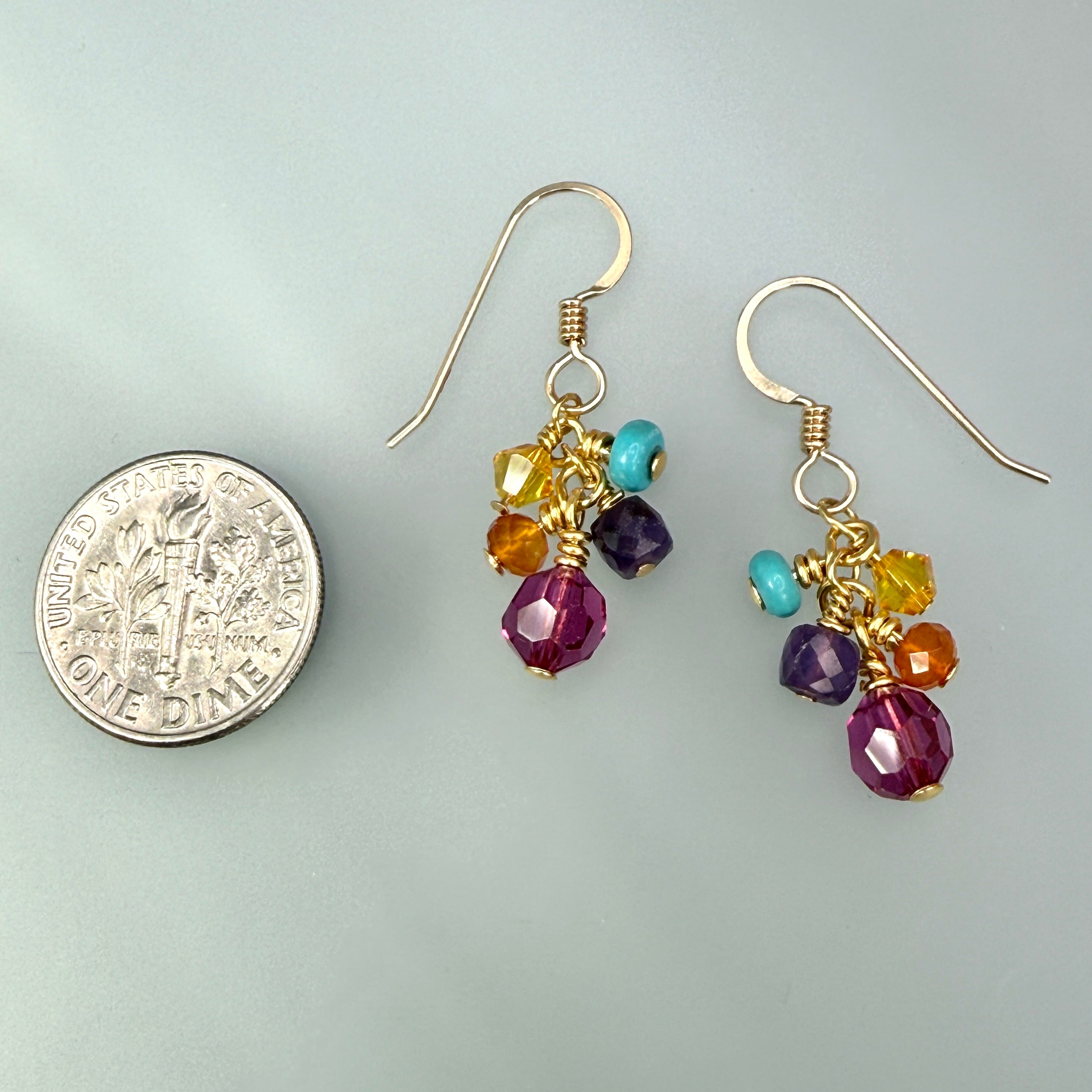 Summer gems earrings B