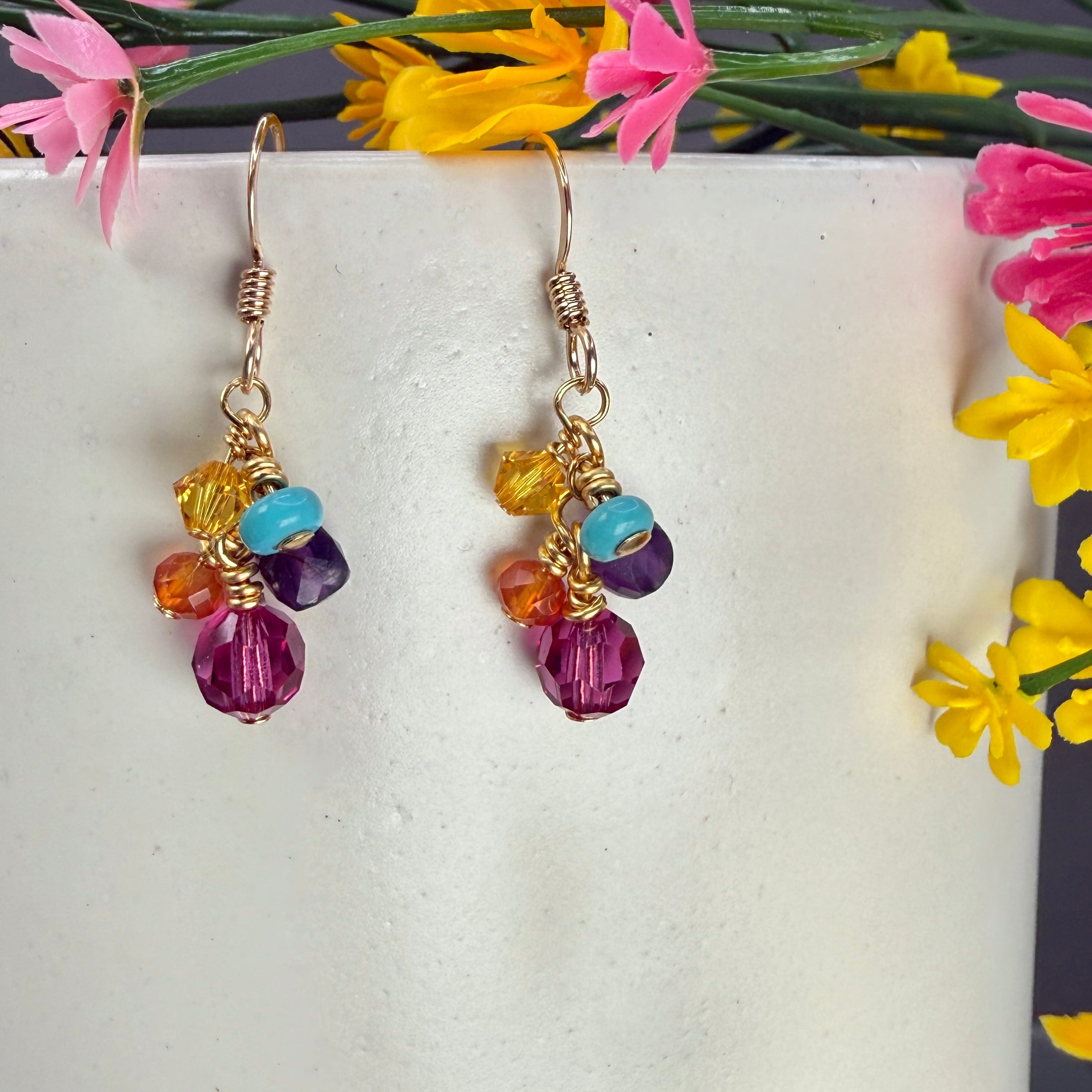 Summer gems earrings B