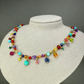 Summer gems drops necklace
