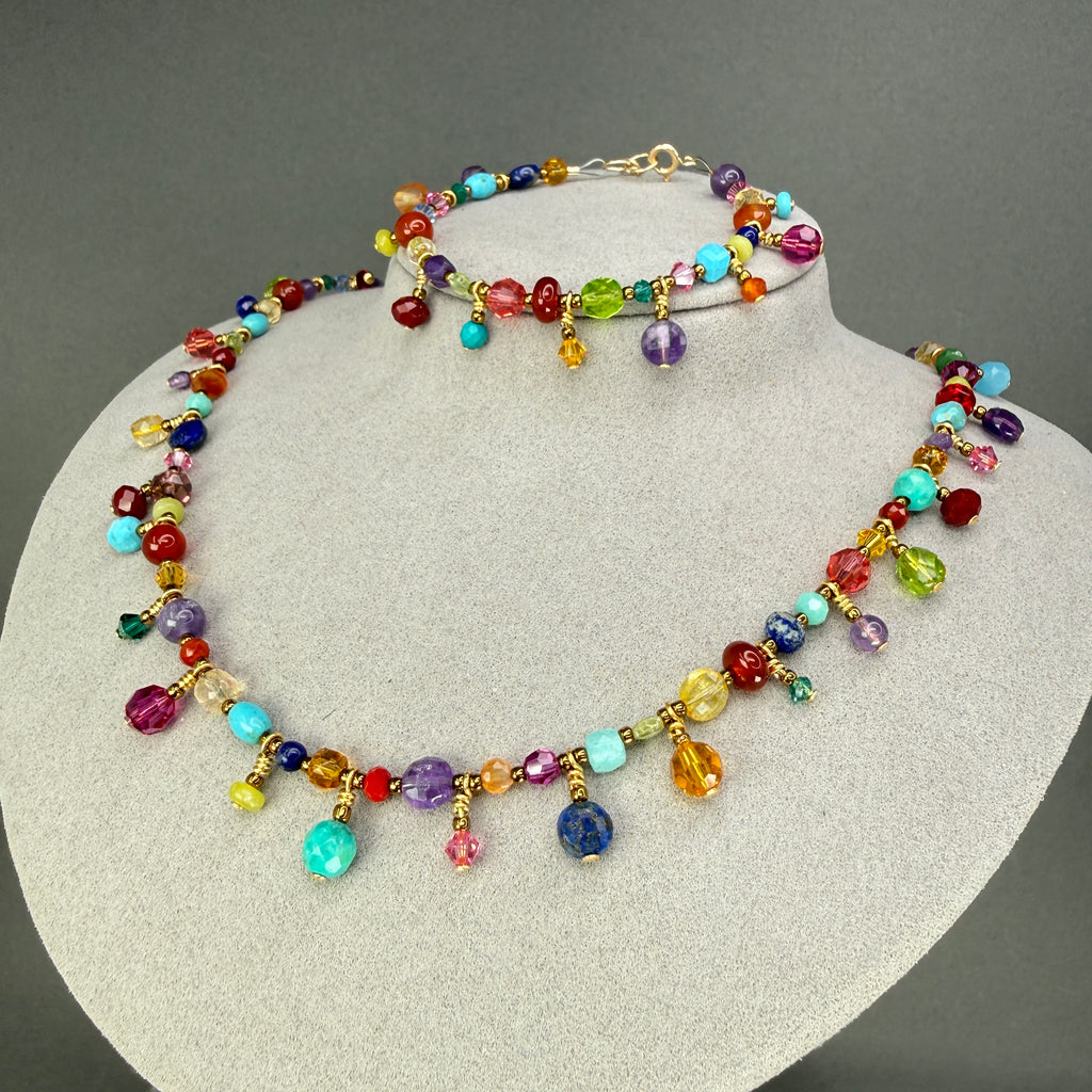 Summer gems drops bracelet