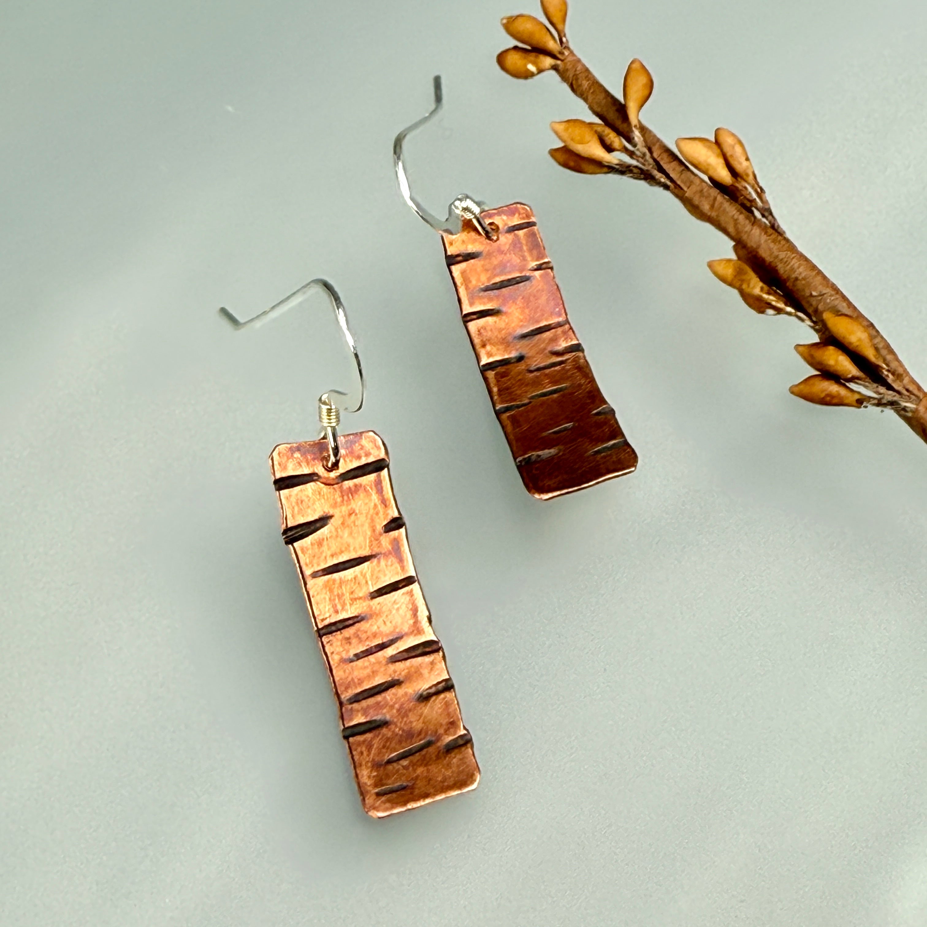 Copper Birch Earrings