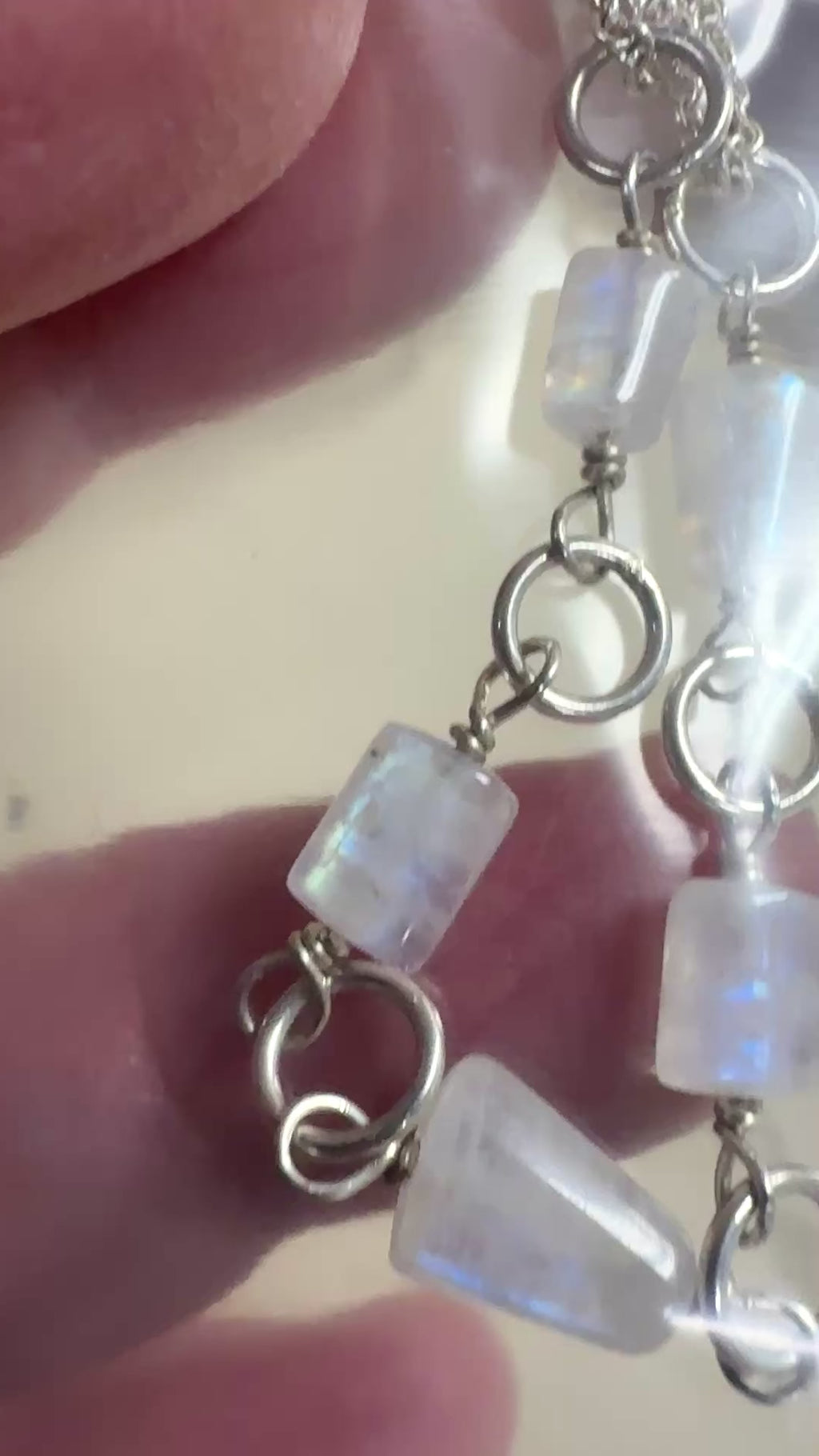 Moonstone Freeform Necklace