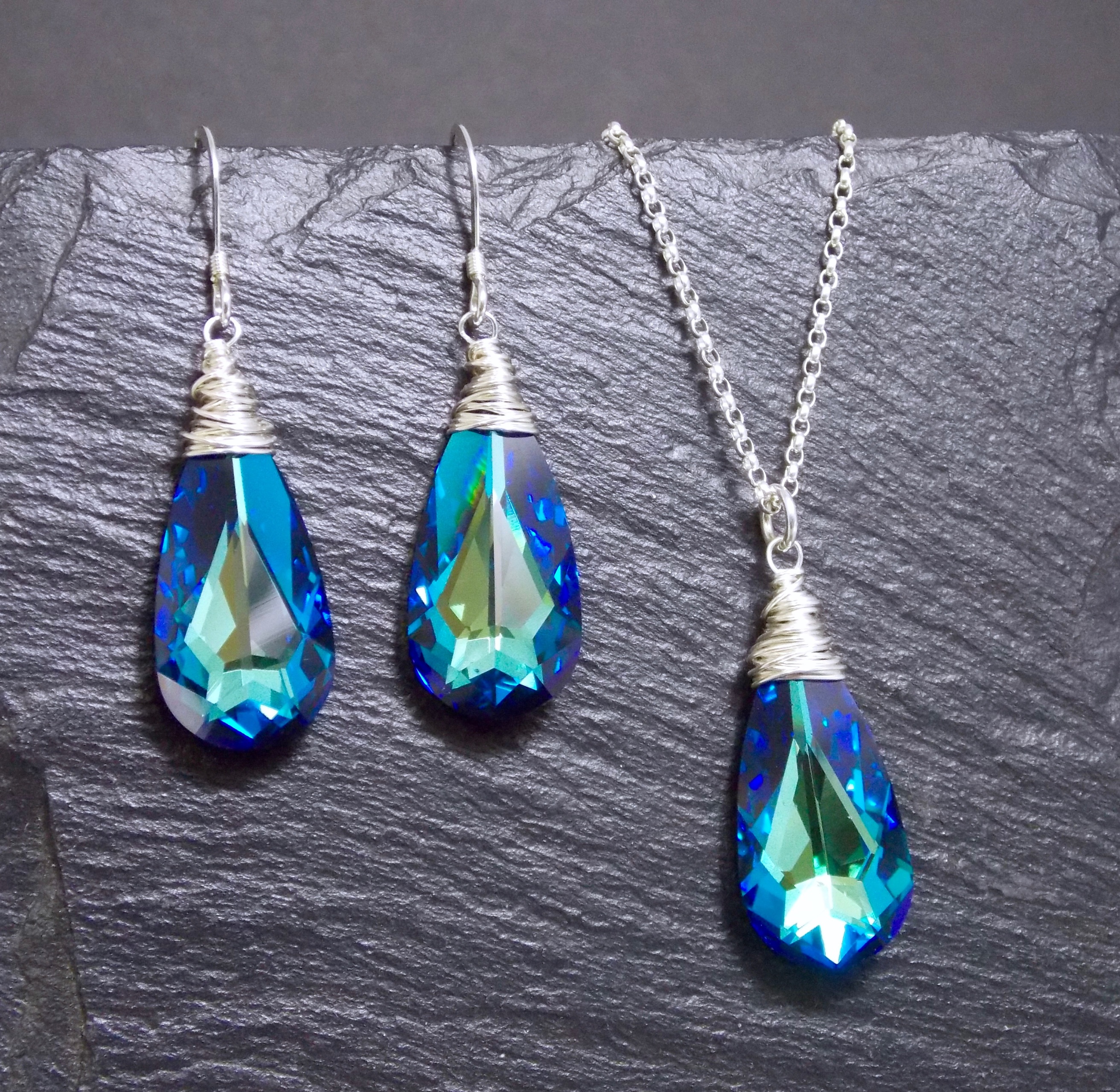 Tropic Seas Swarovski Crystal Necklace